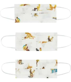 Online Lot De 3 Masques Couple X Femme Écharpes & Étoles