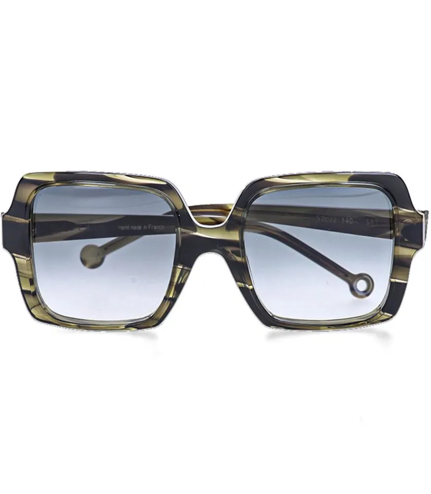 Online Lunettes De Soleil Eleonore Vert Olive Femme Lunettes