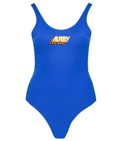 Hot Maillot De Bain Une Piece Aerobic Tinto Blue Femme Maillots De Bain
