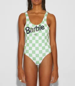 Discount Maillot De Bain Une Piece Parmela Barbie Menthe Femme Maillots De Bain