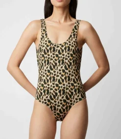 Maillot De Bain Une Piece Pamela Leopard Femme Maillots De Bain