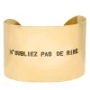 Outlet Manchette Gravee N'Oubliez Pas De Rire Femme Manchettes