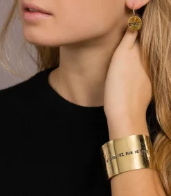 Outlet Manchette Gravee N'Oubliez Pas De Rire Femme Manchettes