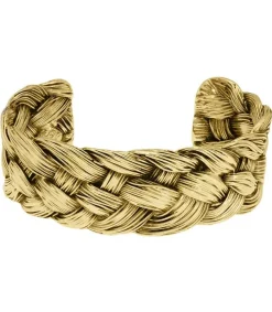 Hot Manchette Tressee Doree Femme Manchettes