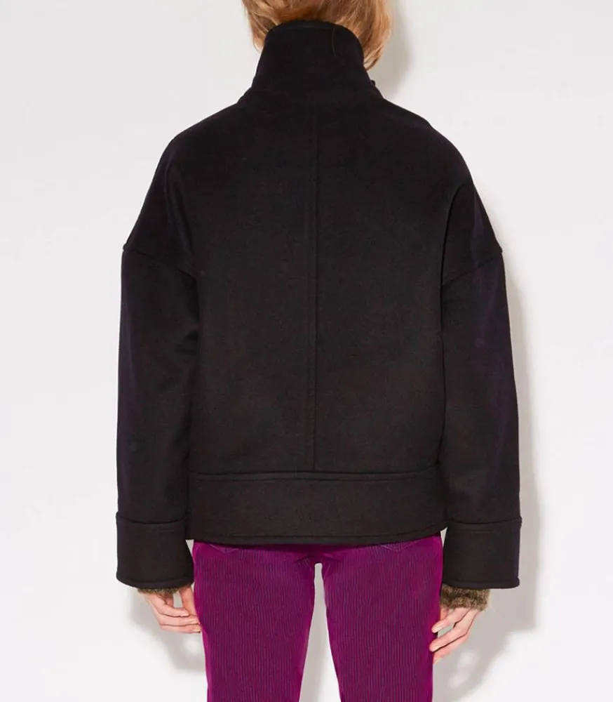 Best Manteau Luxe Craig Noir Femme Manteaux & Vestes