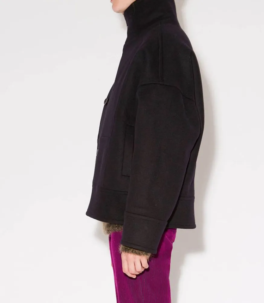 Best Manteau Luxe Craig Noir Femme Manteaux & Vestes