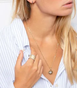 New Mini Creole A Pointe Diamants Noirs Femme Boucles D'Oreilles