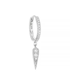 Clearance Mini Creole Fleurs Du Mal Or Blanc Femme Boucles D'Oreilles