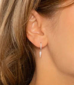 Clearance Mini Creole Fleurs Du Mal Or Blanc Femme Boucles D'Oreilles