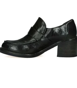 New Mocassins A Talons Patrizia Cuir Kaki Femme Mocassins
