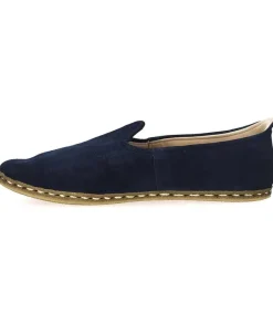 Online Mocassins Classique Homme Cuir Suede Bleu Marine Homme Mocassins