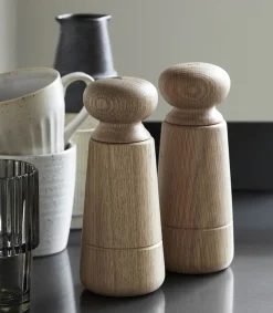 New Moulin A Sel Et A Poivre En Chene Salières & Poivrières