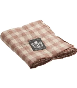 Outlet Nappe Bourdon Toile Vintage Vichy 170 X 300 Cm Linge De Table