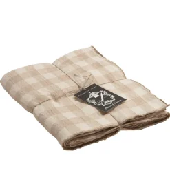 Nappe Bourdon Toile Vintage Vichy 170 X 170 Cm Linge De Table