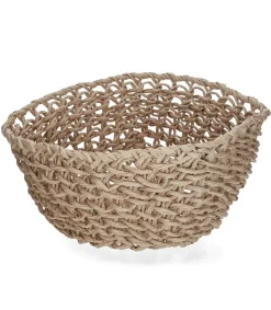 Outlet Panier Guipure 100% Papier Recycle Naturel Rangements