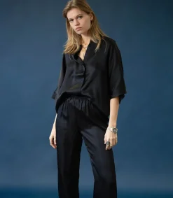 Sale Pantalon Aden Noir Femme Bas