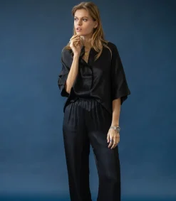 Sale Pantalon Aden Noir Femme Bas