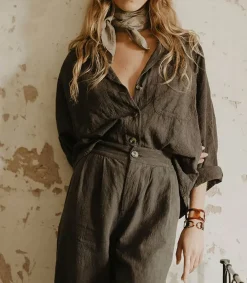 Pantalon Alba Chocolat Femme Bas