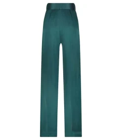 Best Pantalon Ample Tuck En Satin De Soie Jade Femme Bas