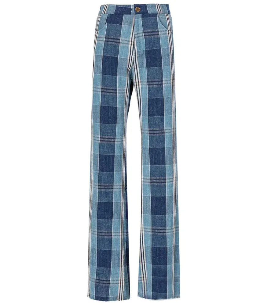 Hot Pantalon Bunny Sky Plaid Femme Bas