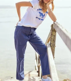 Pantalon Cargo Navy Femme Bas