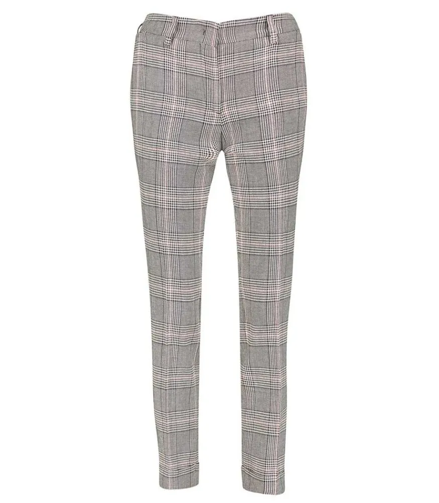 Hot Pantalon Cigarette Golden Collection Prince De Galles Femme Bas