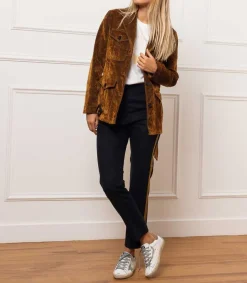 Clearance Pantalon Feutre A Bandes Algisa Garconne Femme Bas