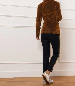 Clearance Pantalon Feutre A Bandes Algisa Garconne Femme Bas