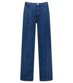 New Pantalon Ottavia Palazzo Bleu Femme Bas