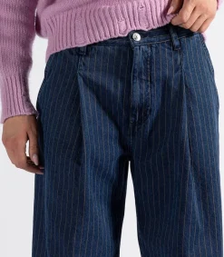 New Pantalon Ottavia Palazzo Bleu Femme Bas