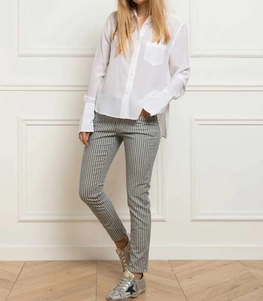 Sale Pantalon Stripe Femme Bas