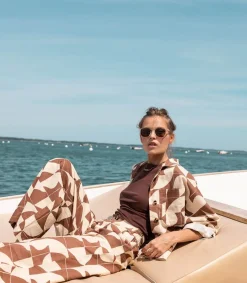 New Pantalon Tamara Imprime Seventies Femme Bas