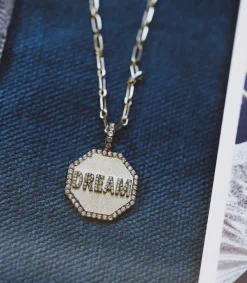 Online Pendentif Dream Or Jaune Saphirs Blancs Femme Pendentifs