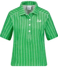 Online Polo Arcachon Green Garden Stripes Femme Hauts