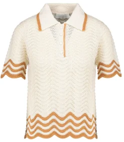 Polo Junie Textured Knit Femme Hauts