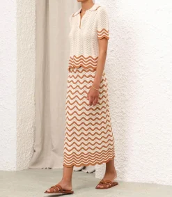 Polo Junie Textured Knit Femme Hauts