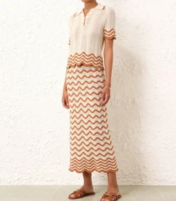 Polo Junie Textured Knit Femme Hauts