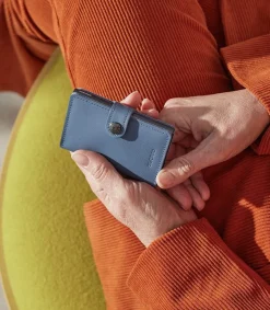 New Porte-Carte Miniwallet Original Ice Blue Femme Petite Maroquinerie