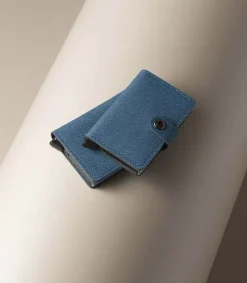 Online Porte-Carte Miniwallet Twist Jeans Blue Femme Petite Maroquinerie