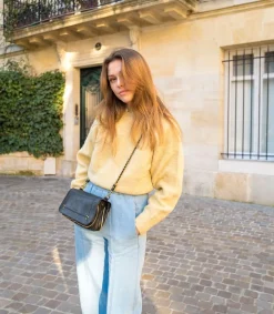 Outlet Pull Amelia Light Yellow Femme Mailles & Sweats