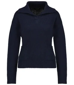 Discount Pull Avec Poches Navy Femme Mailles & Sweats