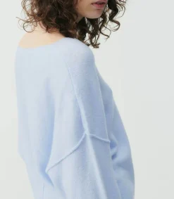 Hot Pull Damsville Manches Longues Col Bateau Alaska Femme Mailles & Sweats