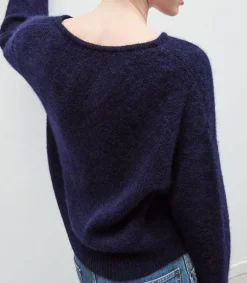 New Pull East Navy Chine Femme Mailles & Sweats