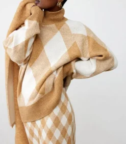 Sale Pull Kaleo Beige Ecru Femme Mailles & Sweats