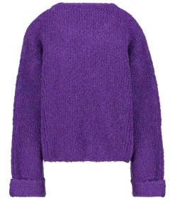 Outlet Pull Zolly Aubergine Chine Femme Mailles & Sweats