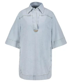 Discount Robe August Denim Tunic Femme Robes