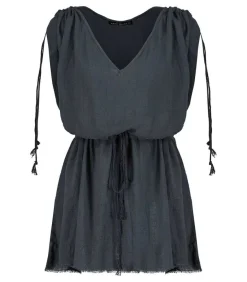 New Robe Courte Alexandrie Bleu Nuit Femme Robes