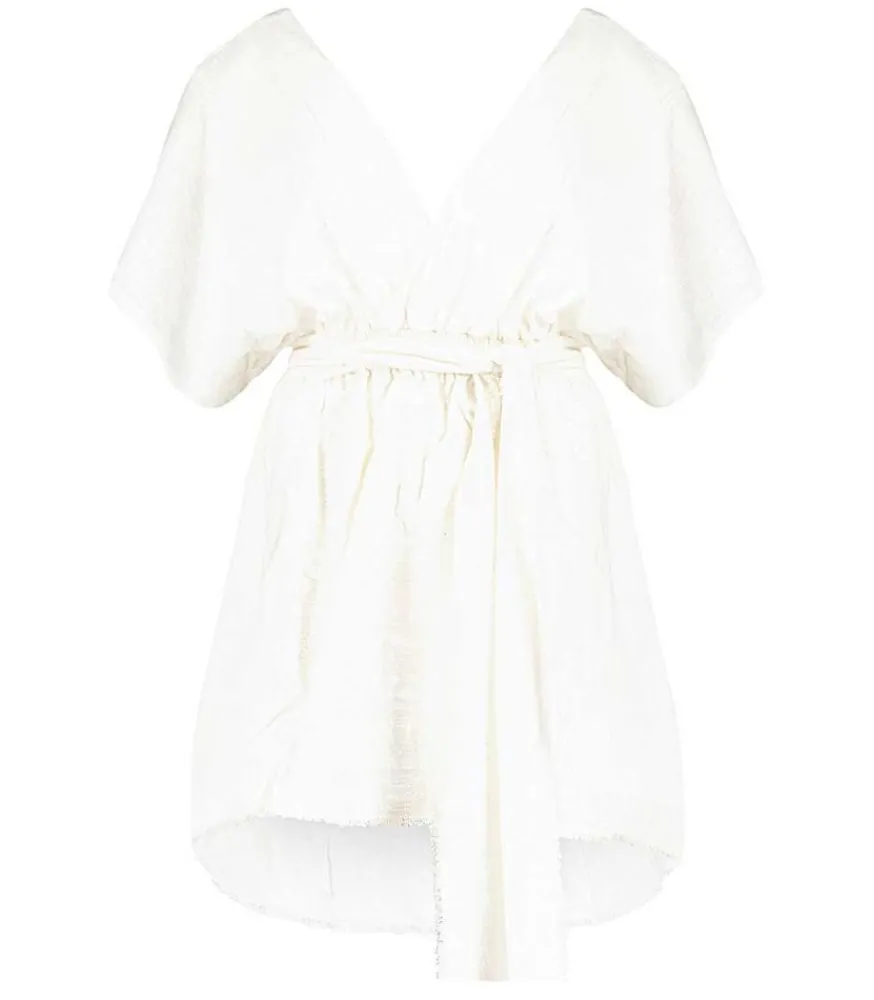 Robe Courte Empire Blanche Femme Robes