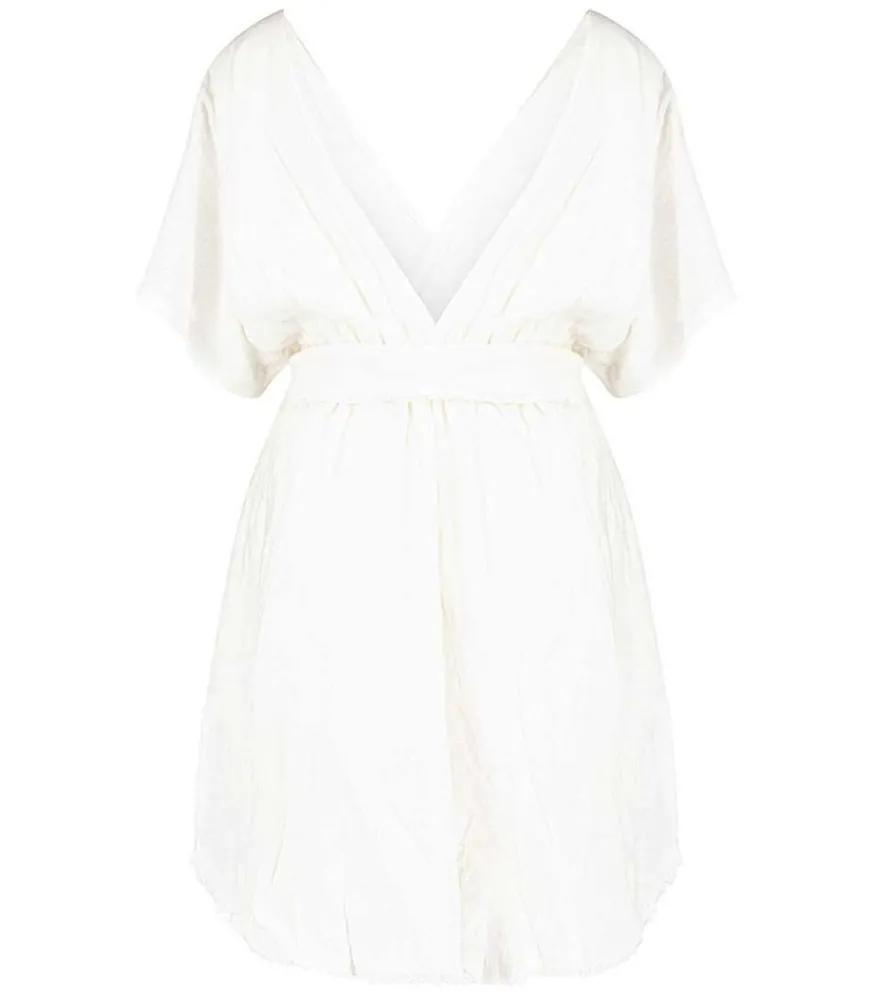Robe Courte Empire Blanche Femme Robes