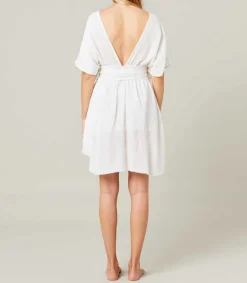 Robe Courte Empire Blanche Femme Robes